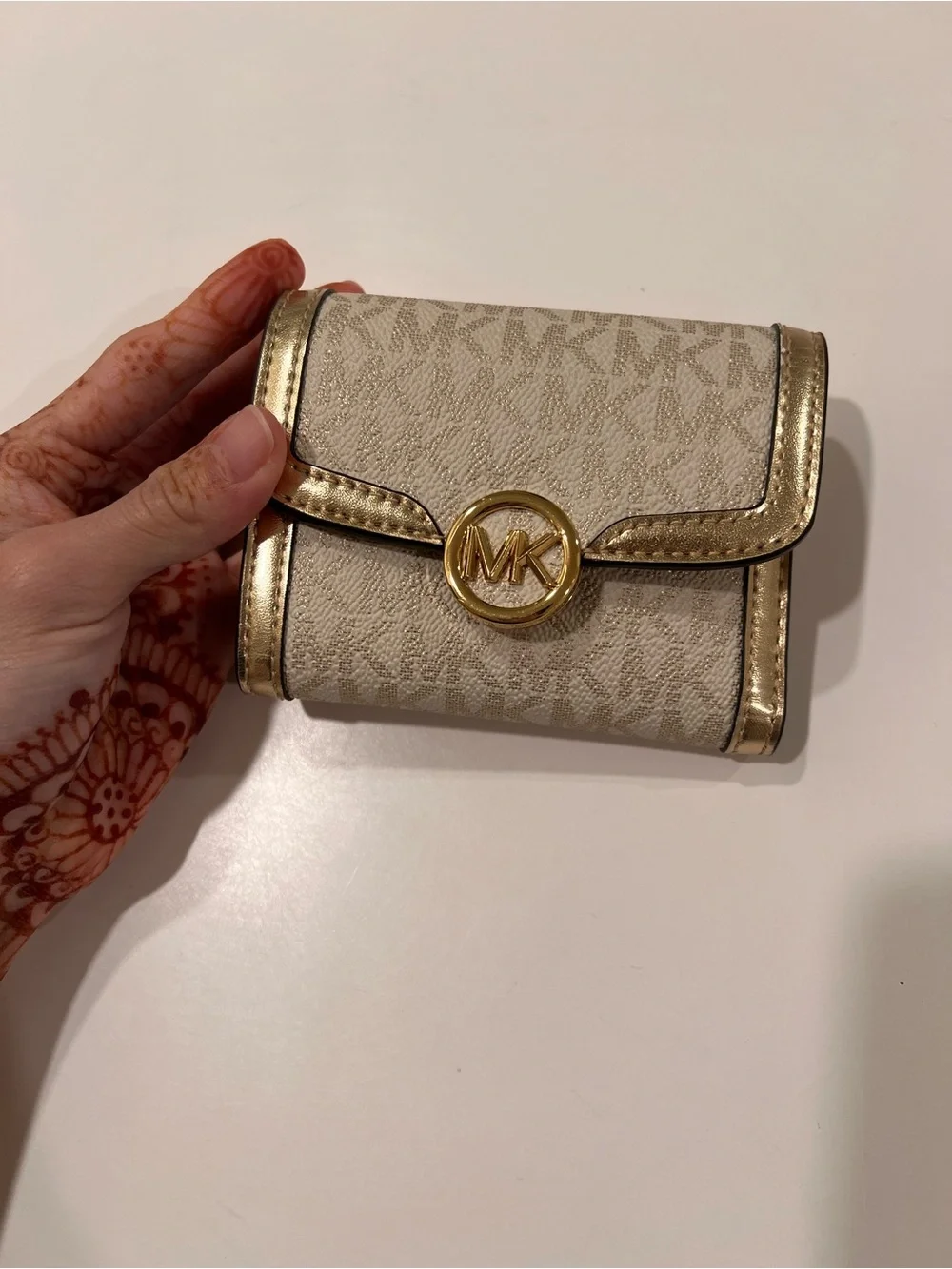 Michael Kors gold walllet